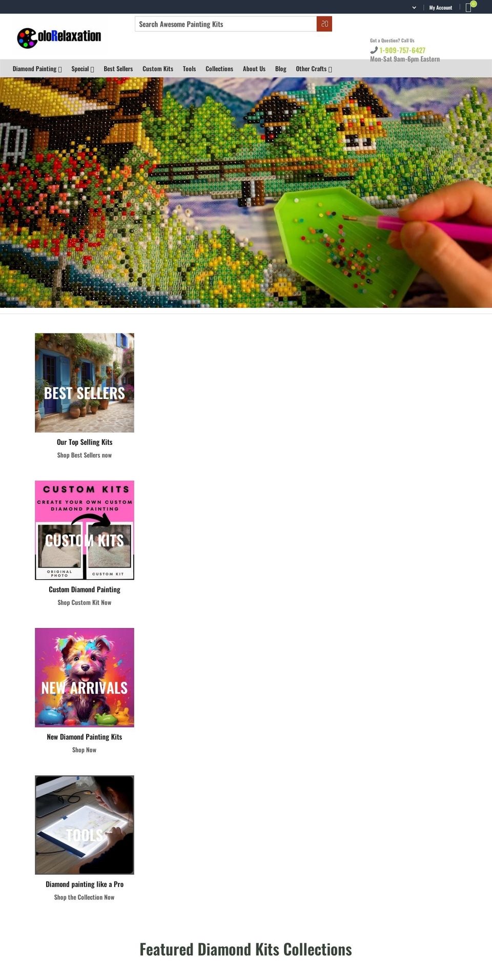 colorelaxation.com — Shopify storefront screenshot