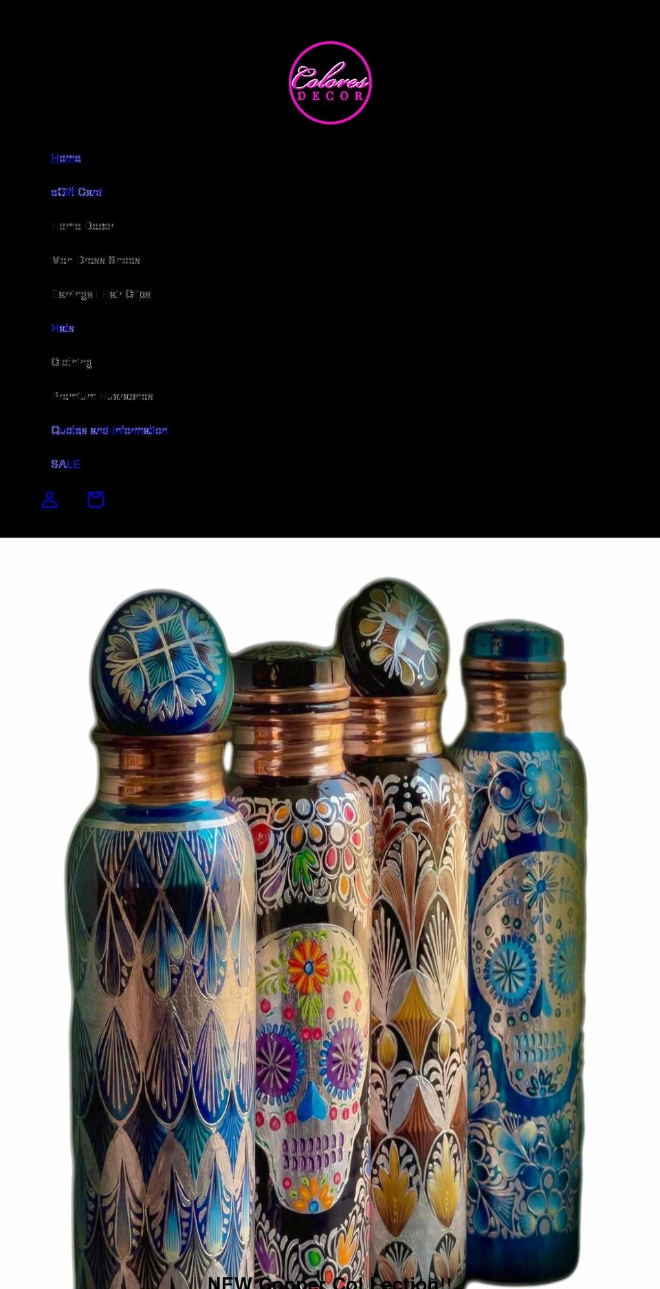 coloresdecor.com shopify website screenshot