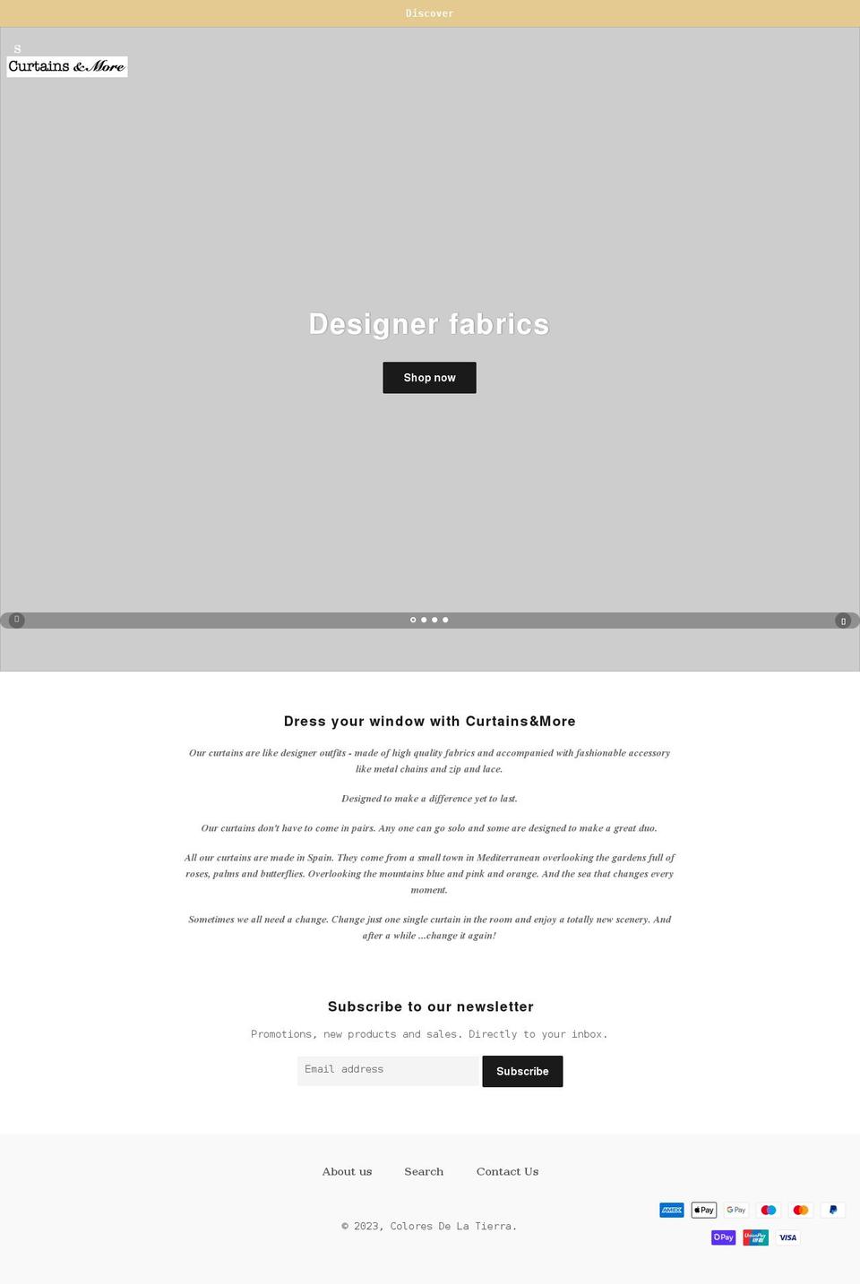 coloresdelatierra.es shopify website screenshot