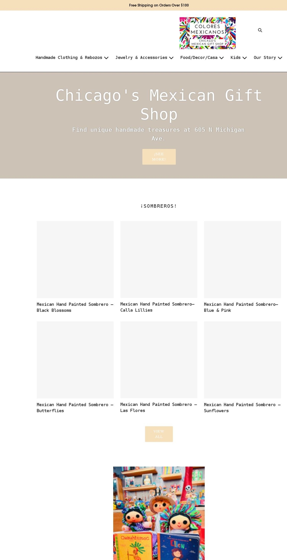 coloresmexicanoschicago.com shopify website screenshot