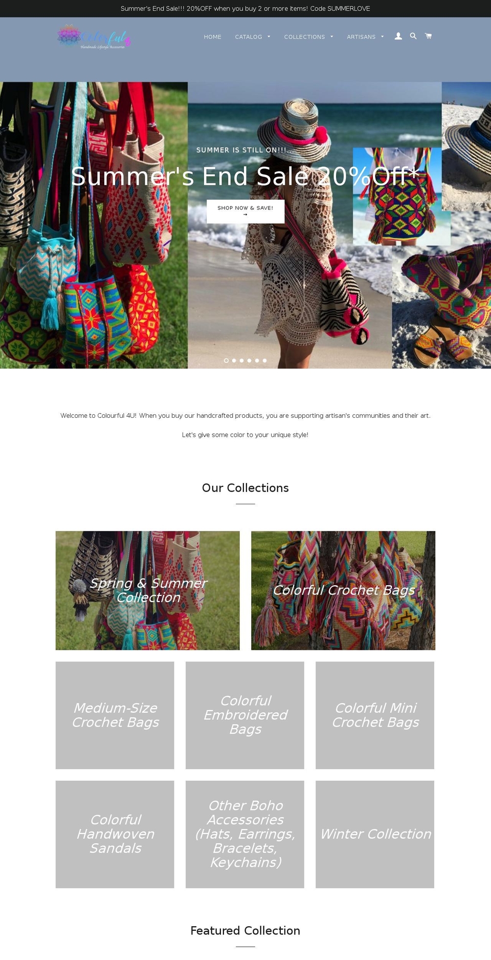 colorful4u.com shopify website screenshot