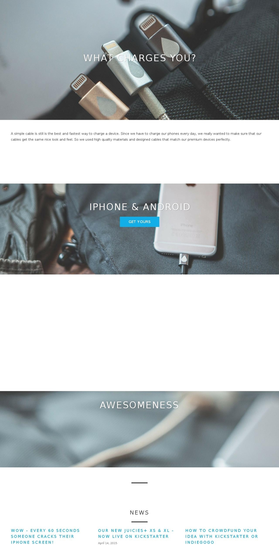 colorfulcables.com shopify website screenshot