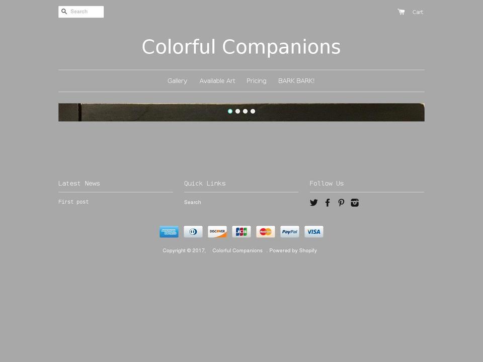 colorfulcompanions.com shopify website screenshot