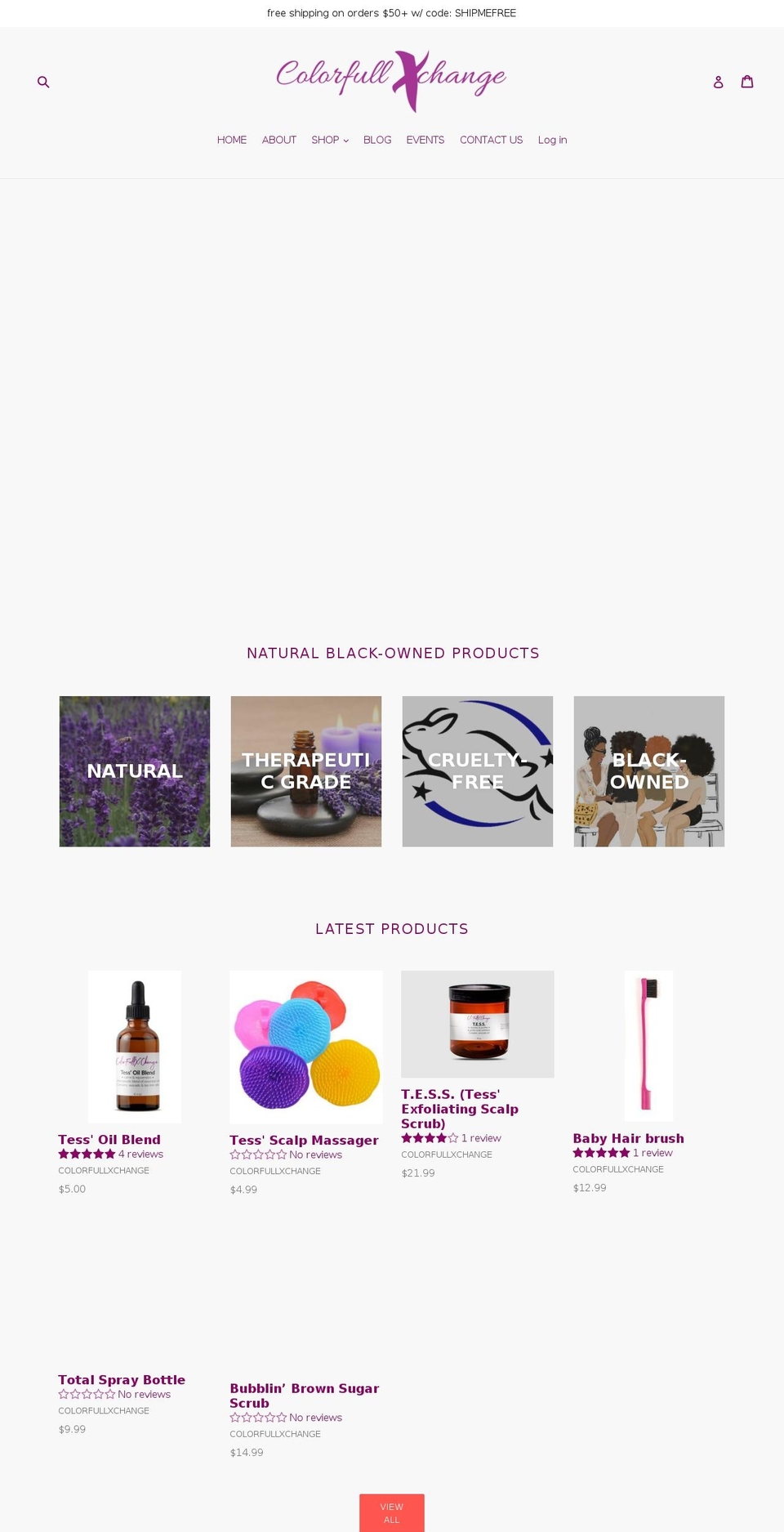 colorfullxchange.com — Shopify storefront screenshot