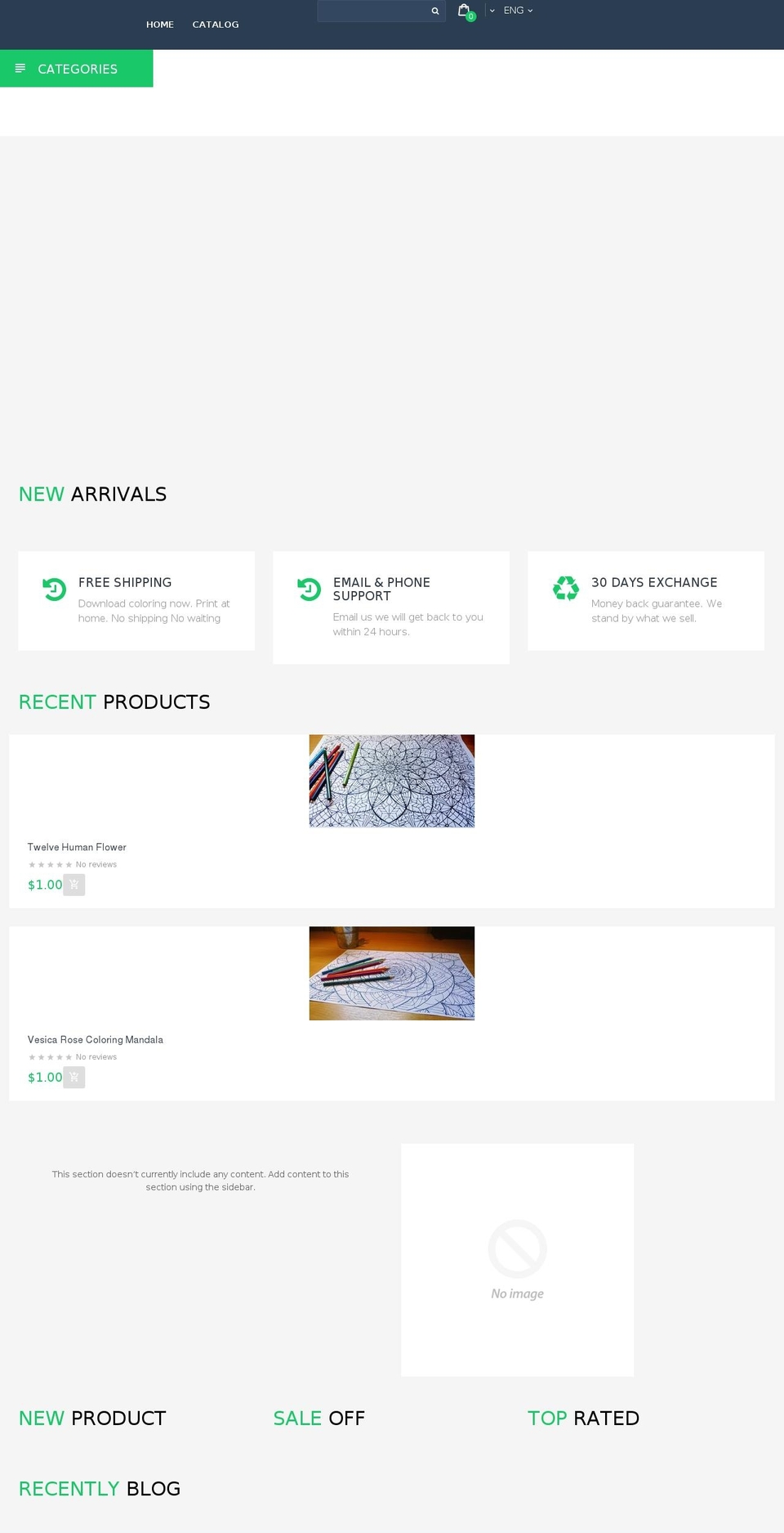 colorfulmandalas.com — Shopify storefront screenshot