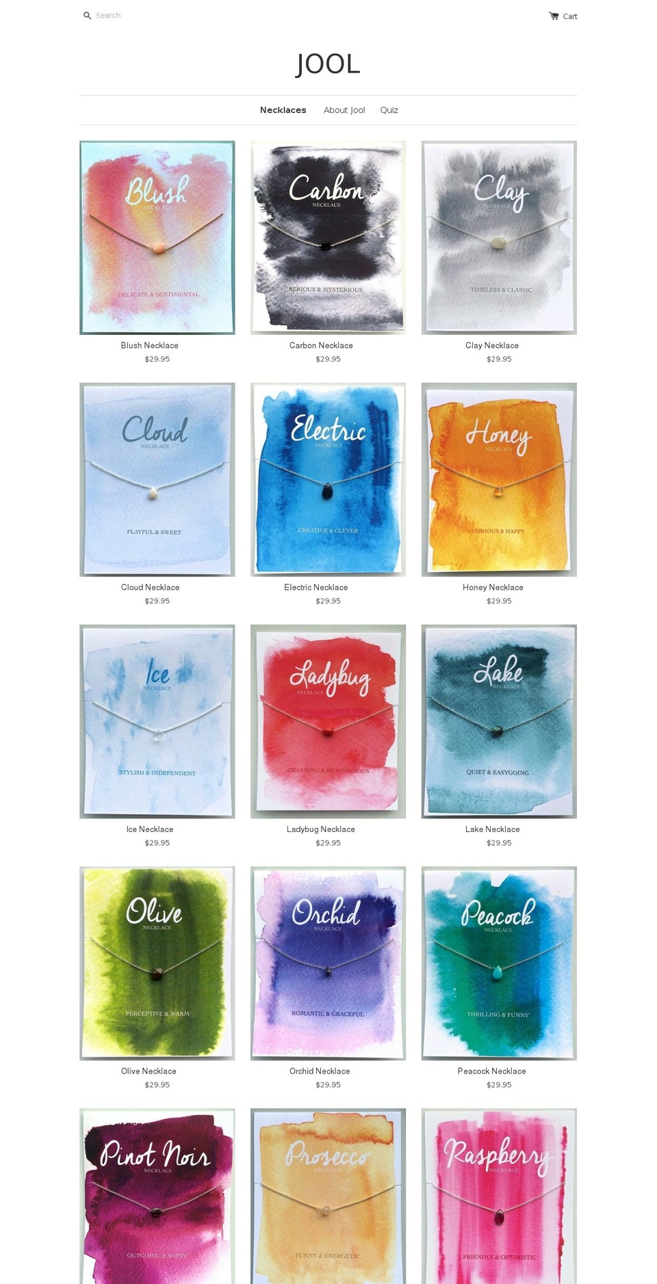 colorjool.com shopify website screenshot