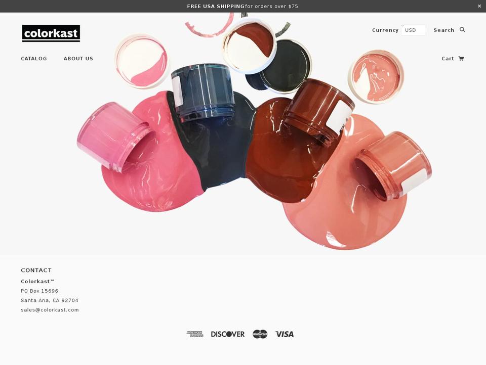 colorkast.com shopify website screenshot