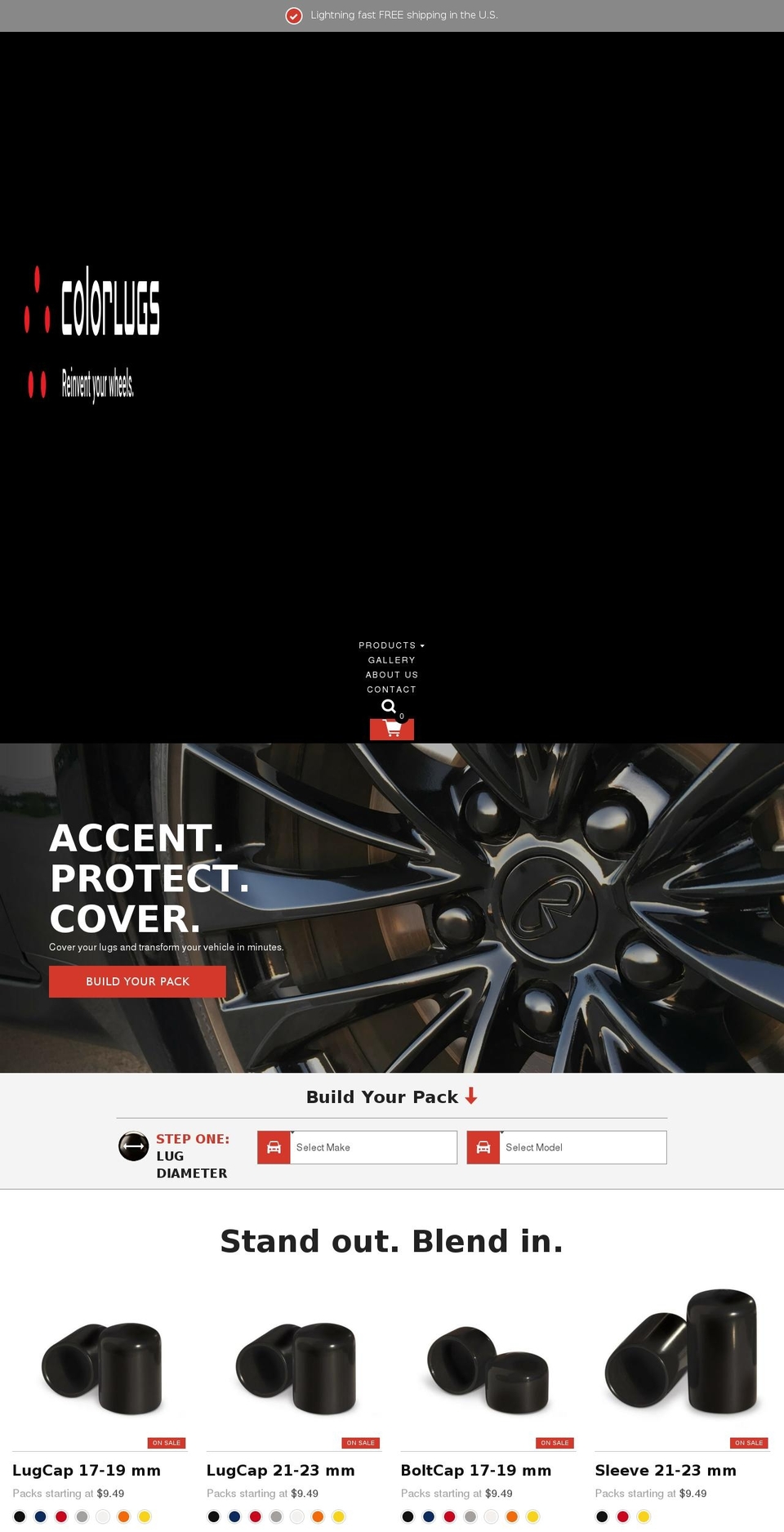 colorlugs.com shopify website screenshot