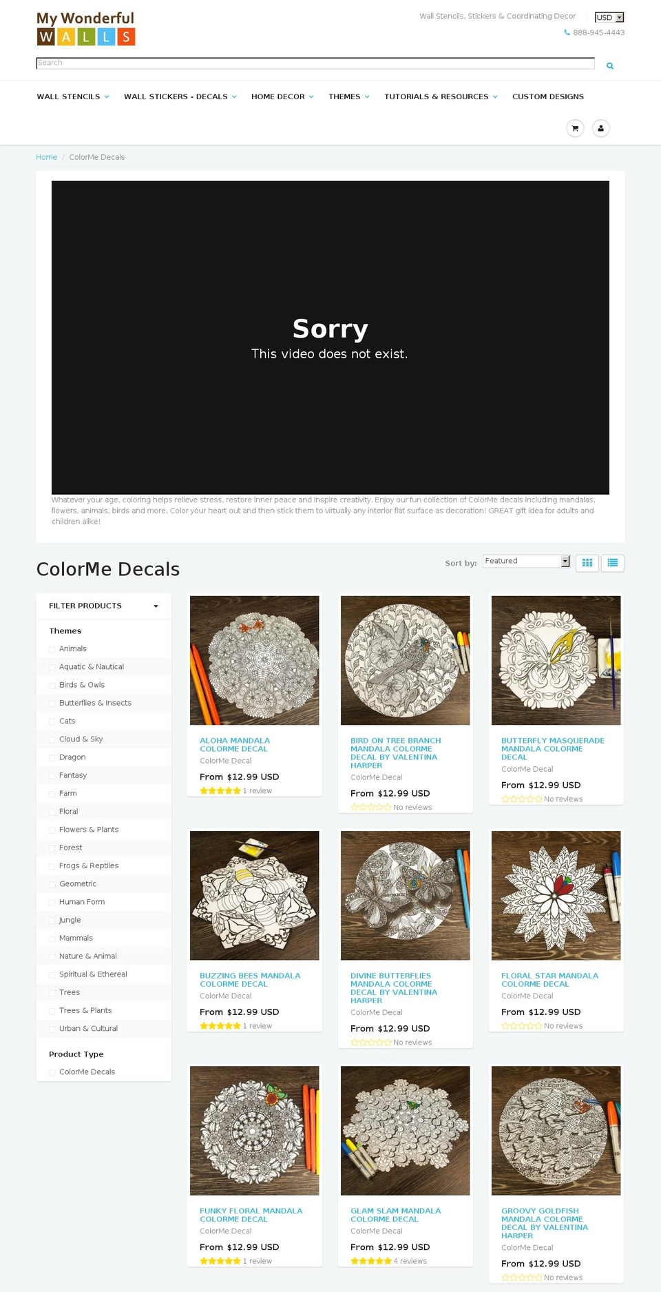 colormedecals.com shopify website screenshot