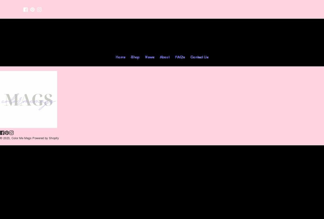 colormemags.com shopify website screenshot