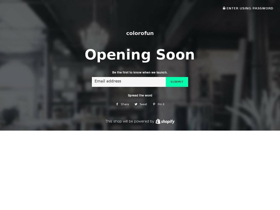 colorofun.com — Shopify storefront screenshot