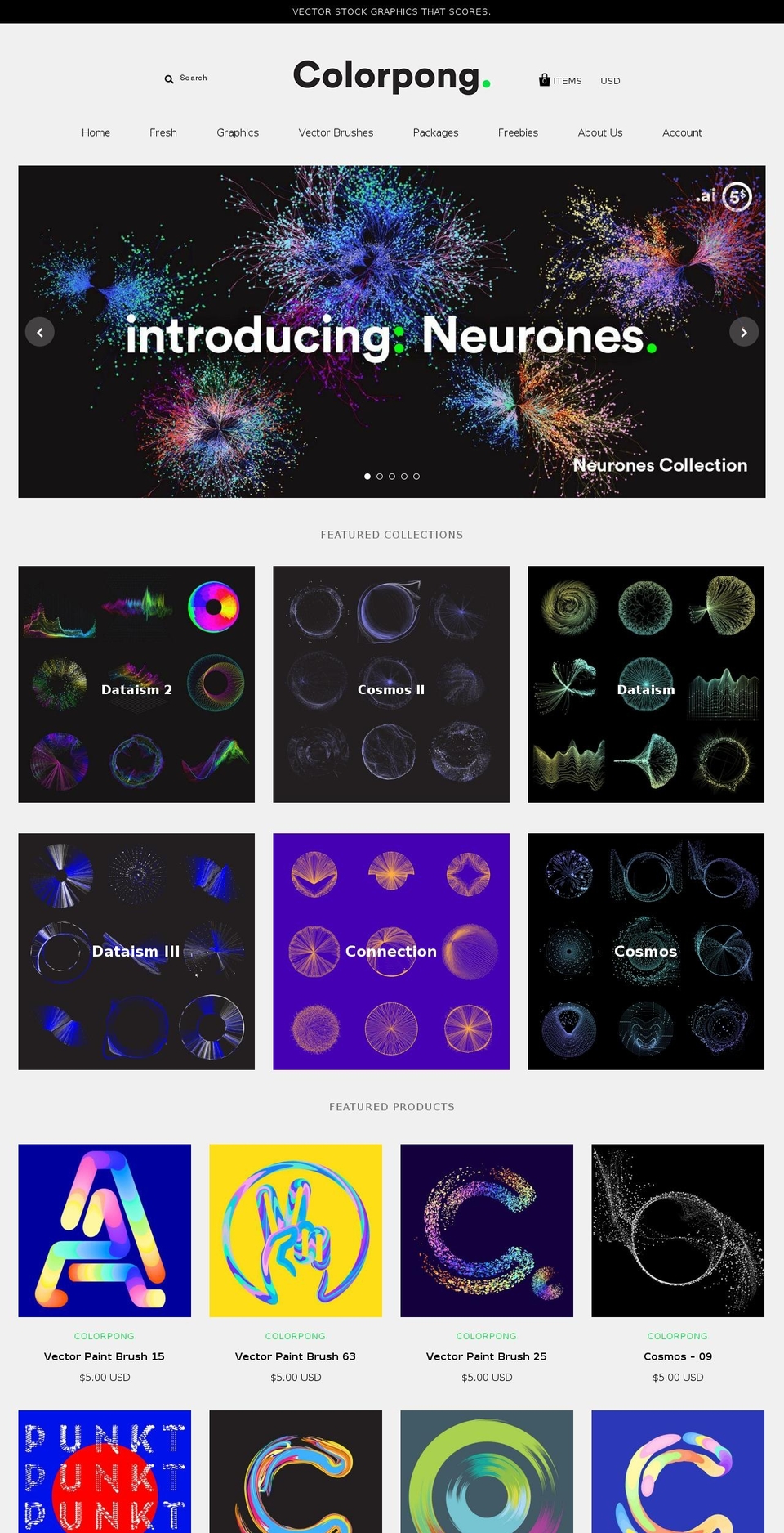 colorpong.net shopify website screenshot