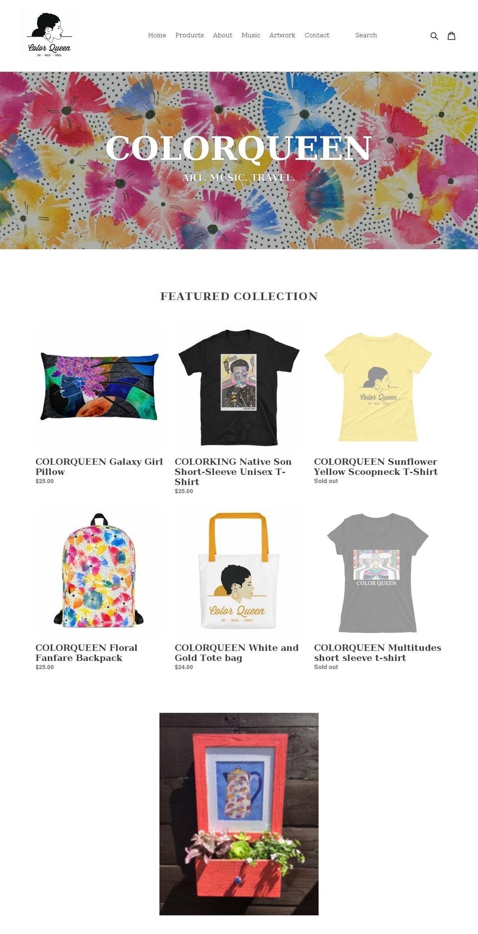 colorqueen.org shopify website screenshot