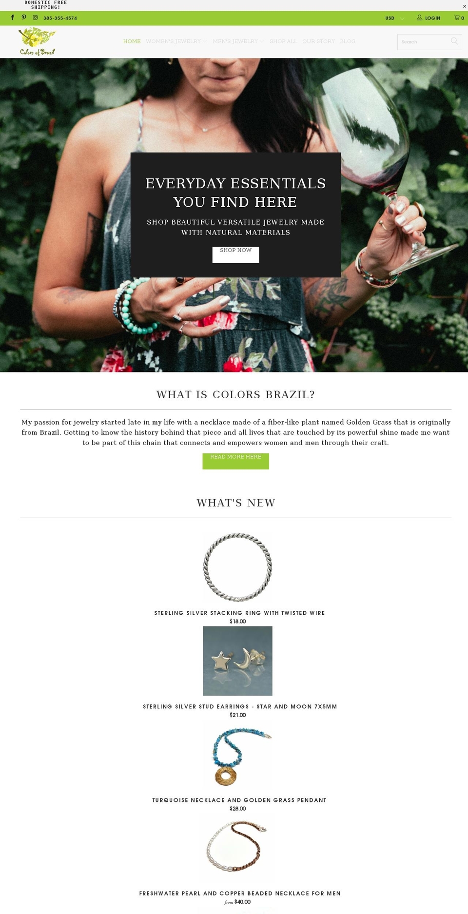 colorsbrazil.com shopify website screenshot