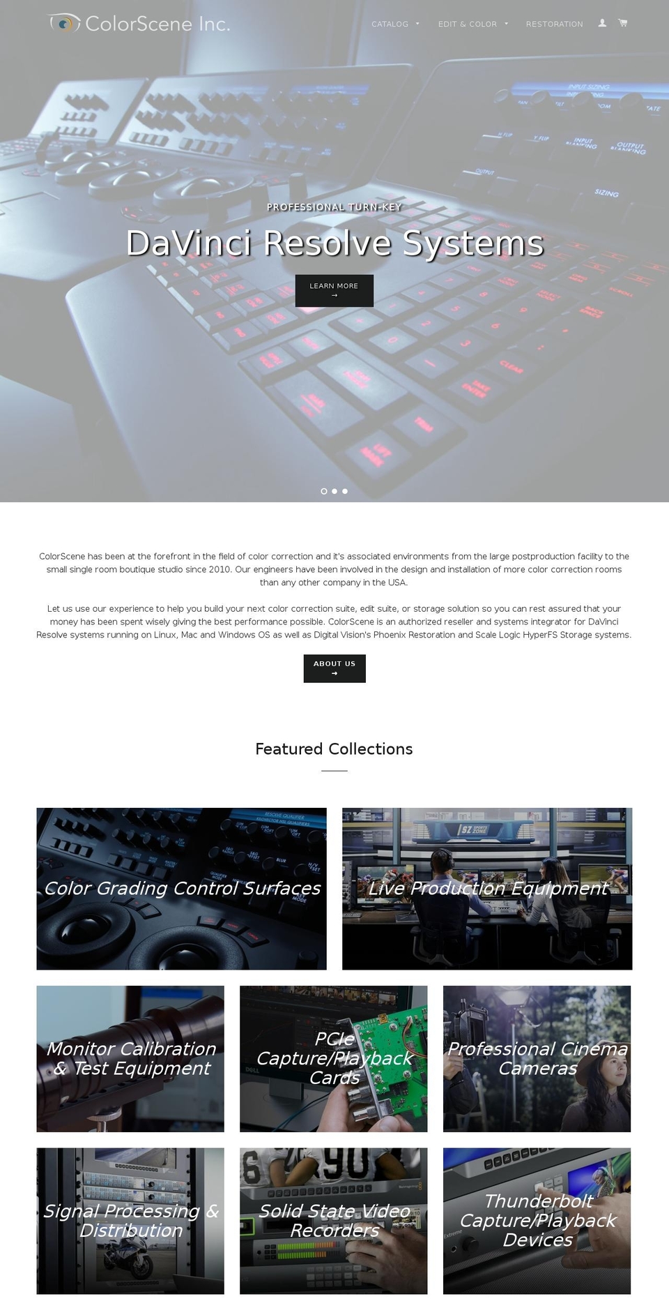 colorscene.com shopify website screenshot