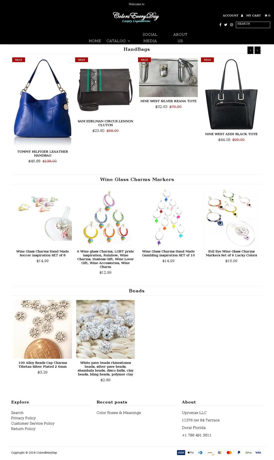 colorseveryday.com — Shopify storefront screenshot