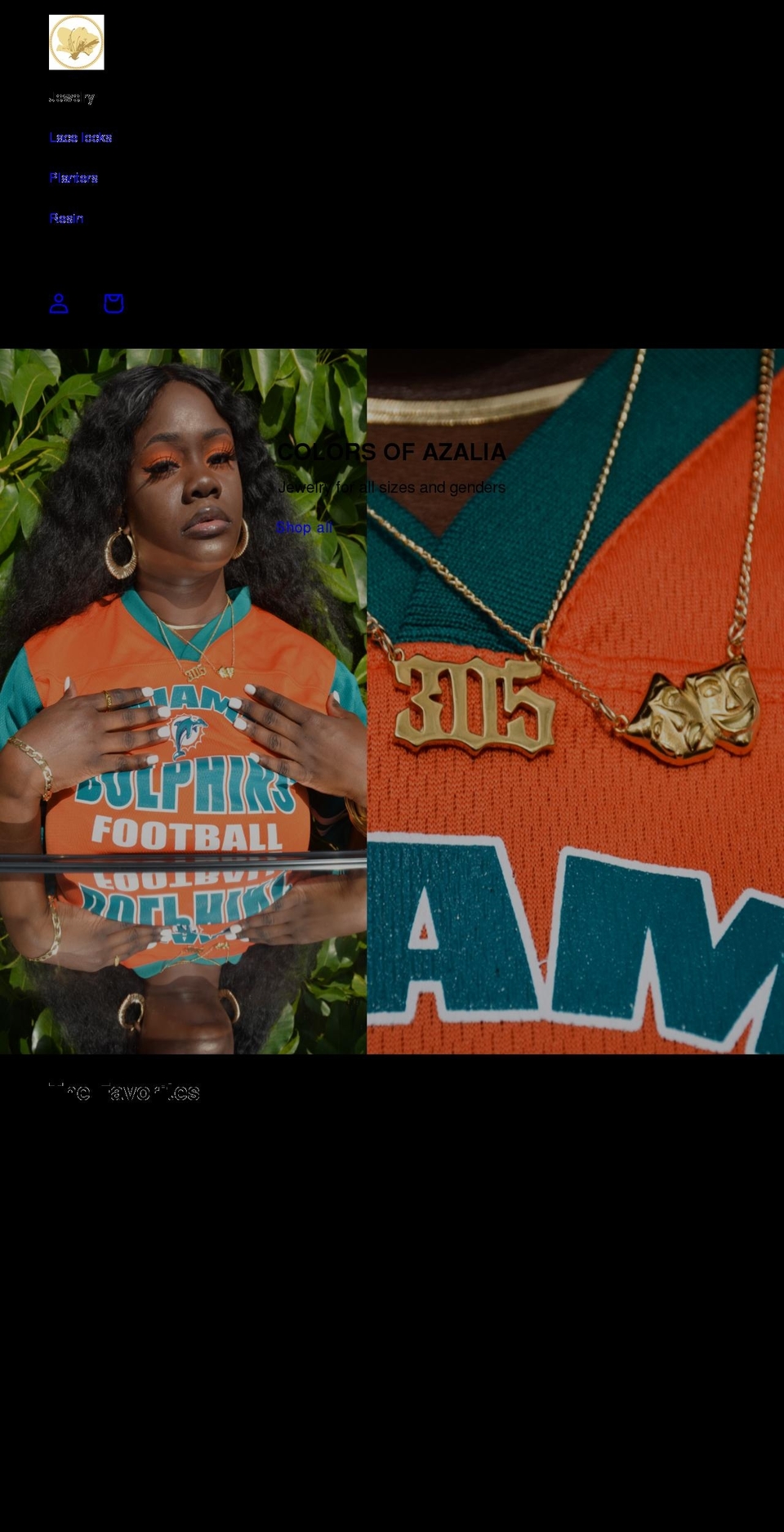 colorsofazalia.com shopify website screenshot
