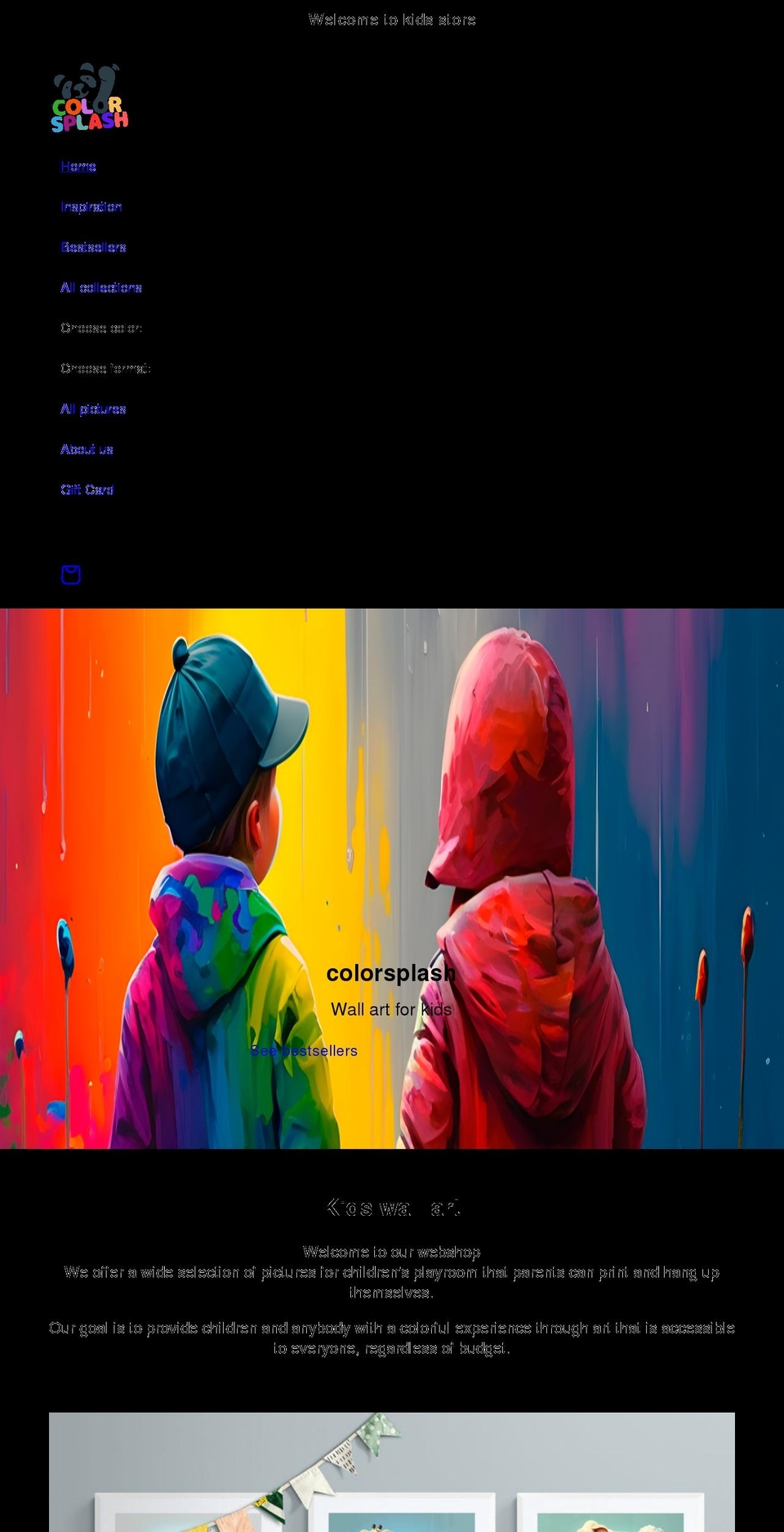 colorsplash.shop shopify website screenshot