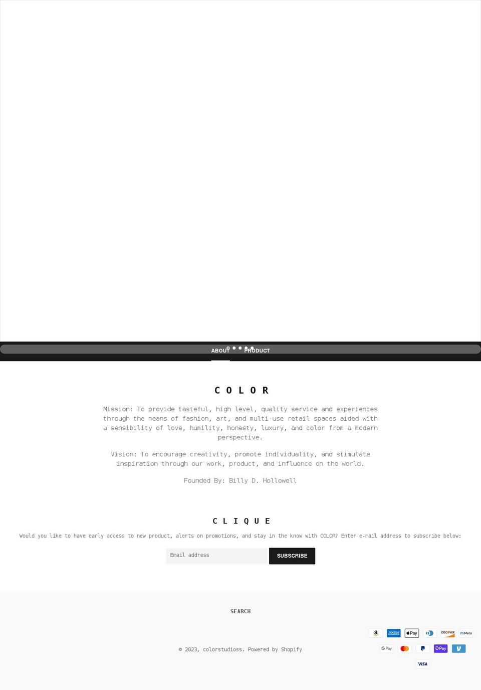 colorstudios.art shopify website screenshot