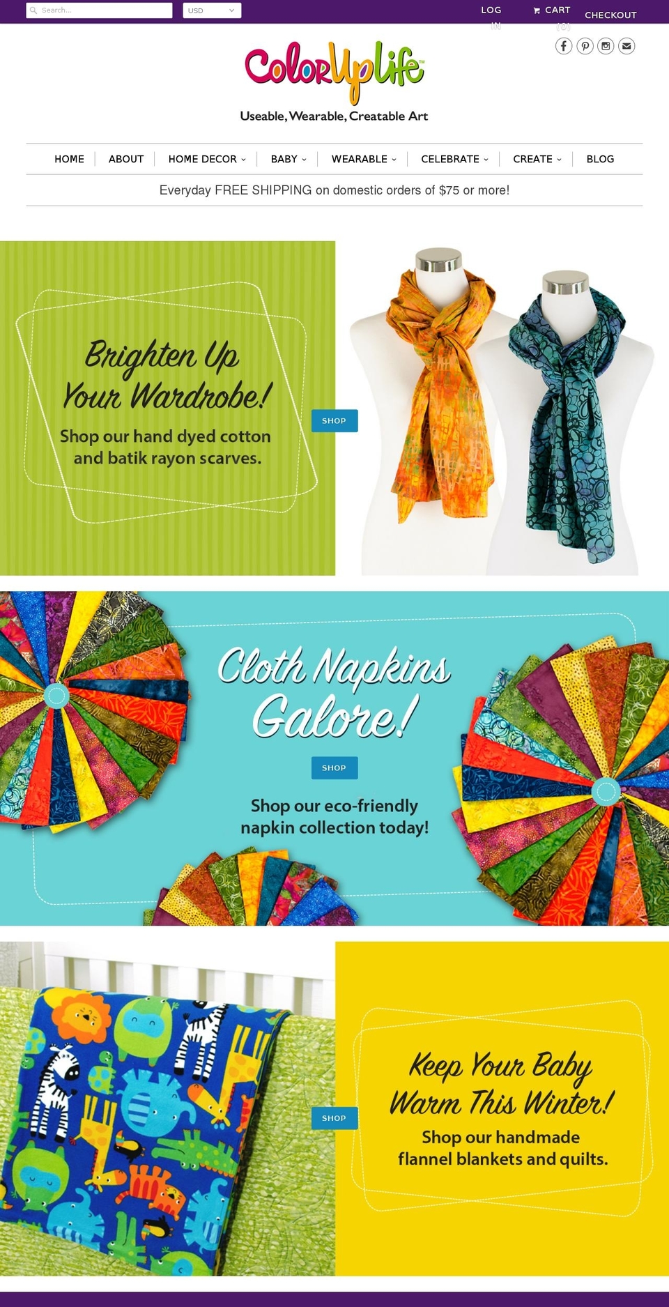 Current Website Theme Shopify theme site example coloruplife.com