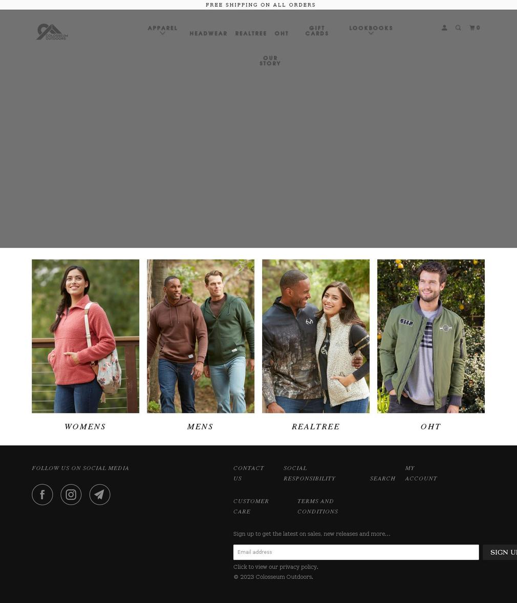 colosseumoutdoors.com shopify website screenshot