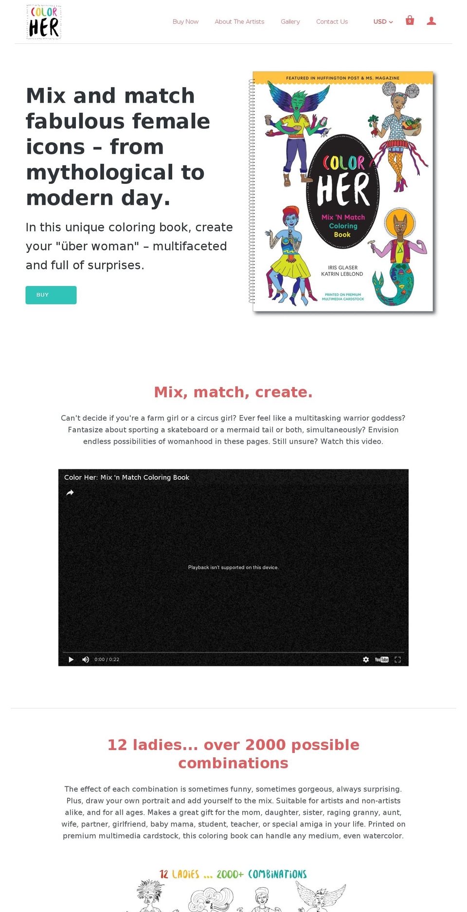 colour-her.com shopify website screenshot