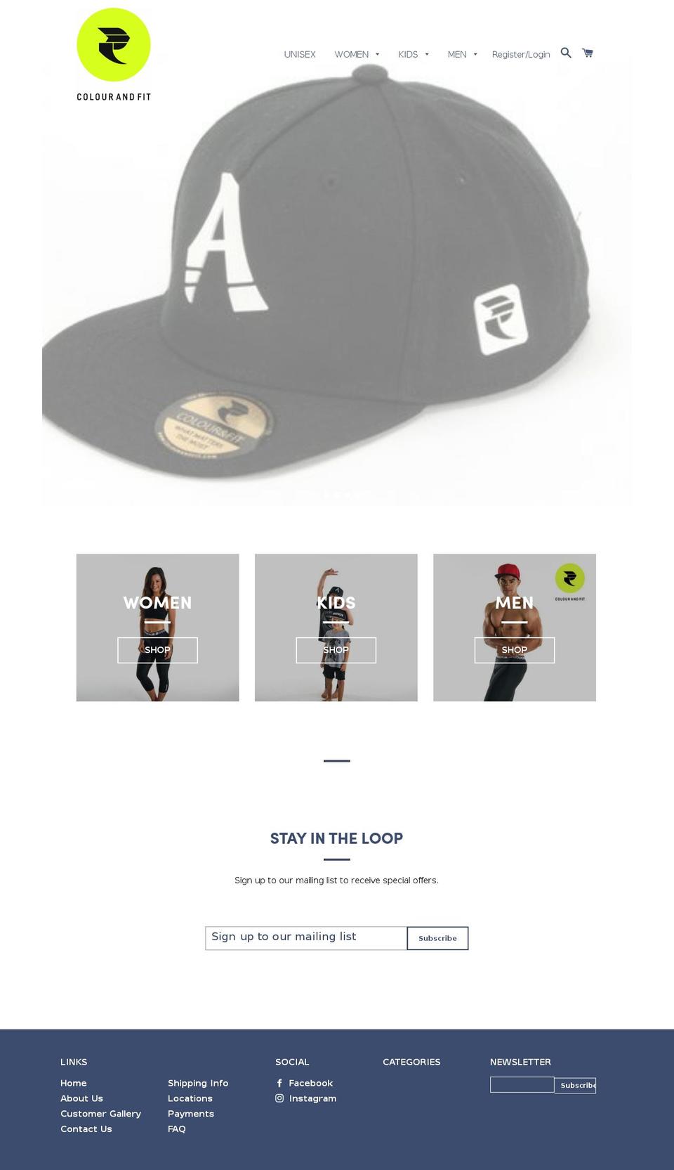 colourandfit.co.nz shopify website screenshot