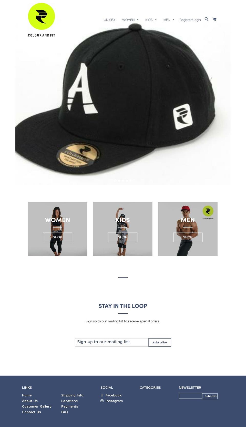 colourandfit.com — Shopify storefront screenshot