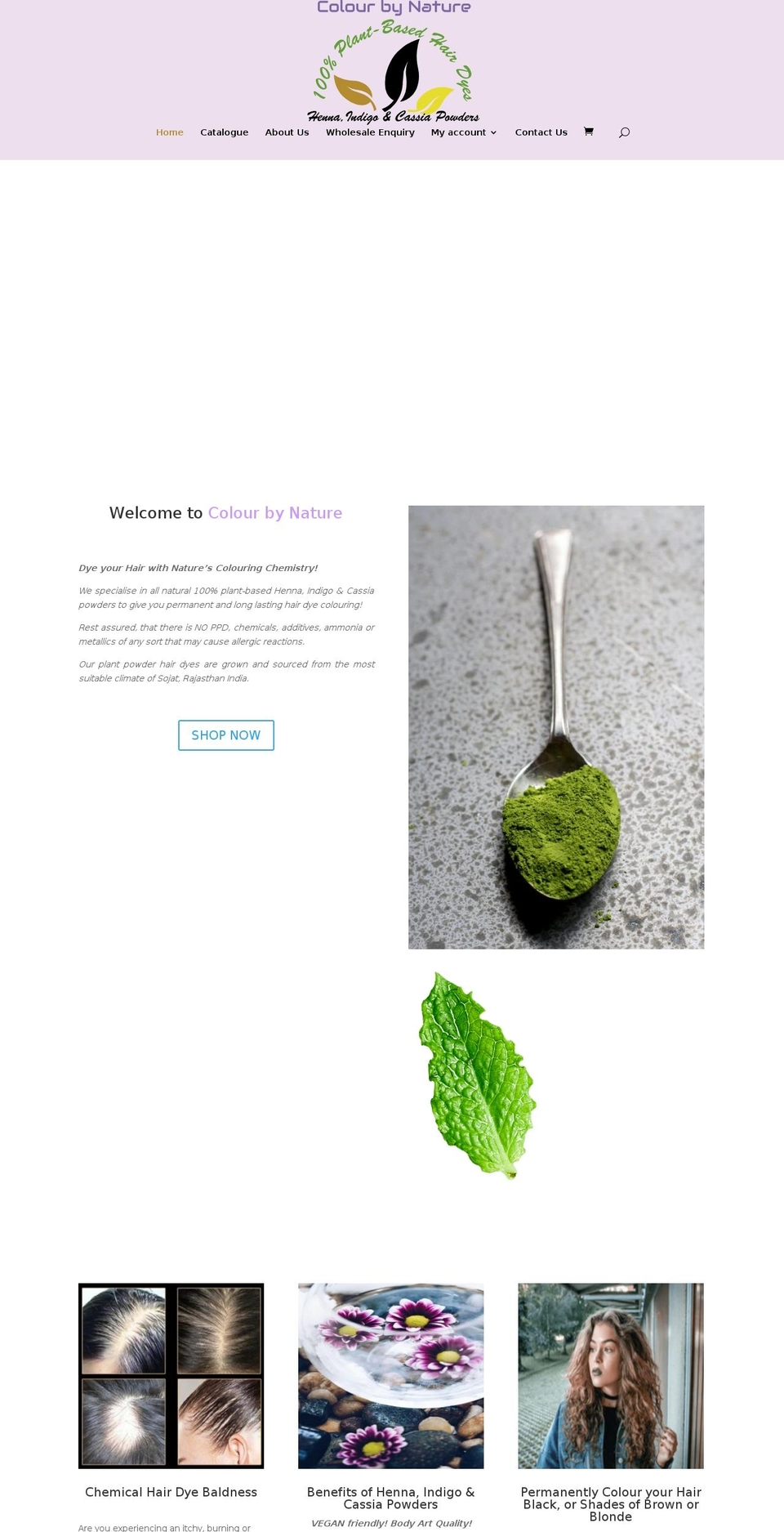 colourbynature.store shopify website screenshot