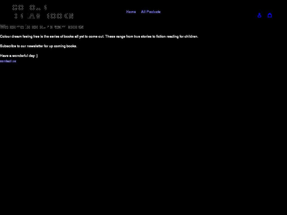 colourdreambooks.com shopify website screenshot