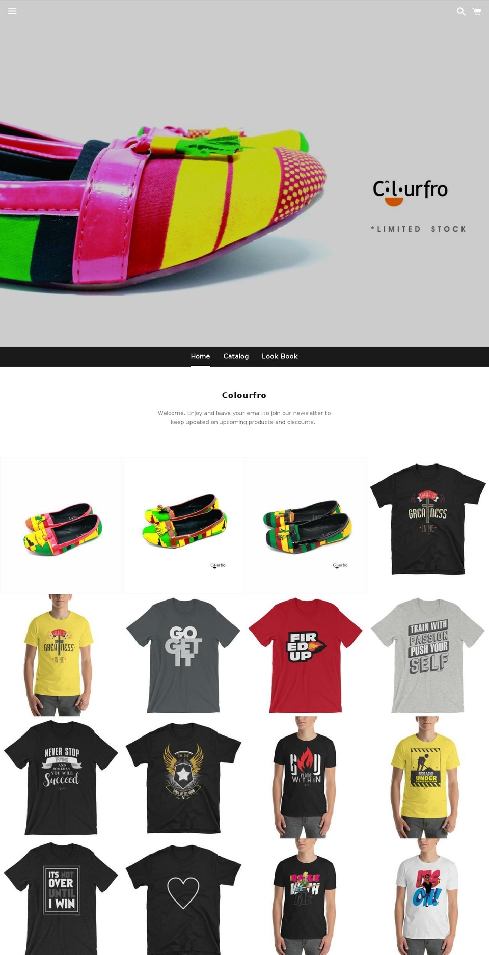 colourfro.com — Shopify storefront screenshot