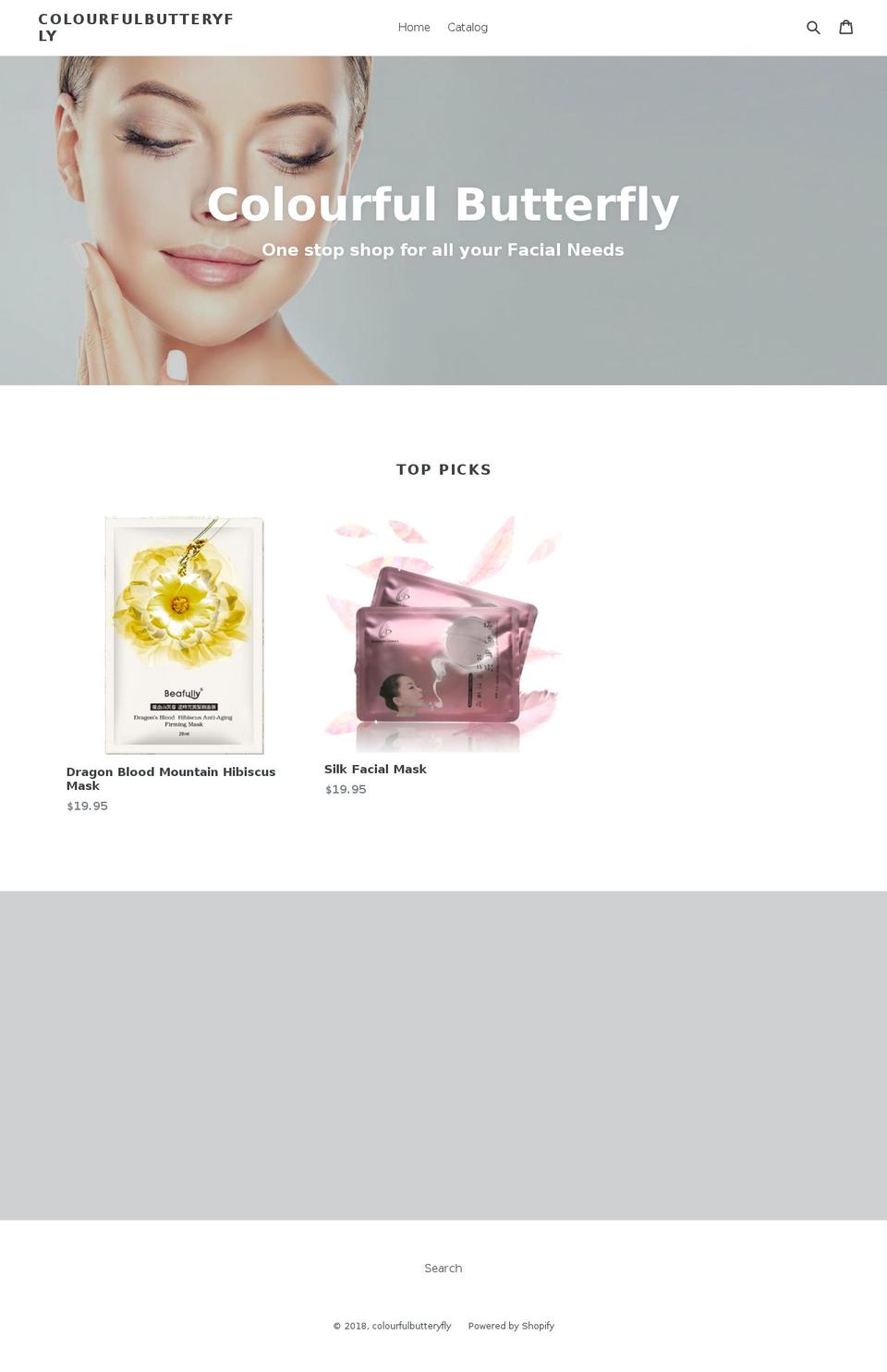 colourfulbutterfly.com — Shopify storefront screenshot