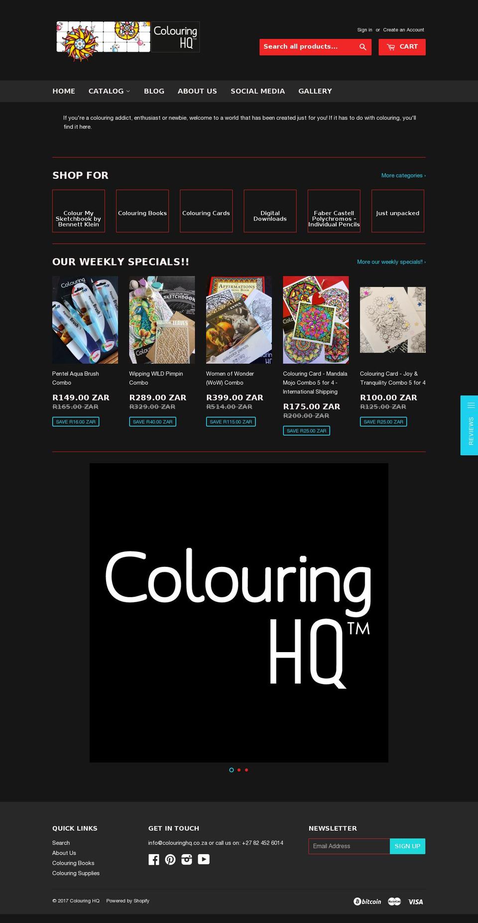 colouringhq.com shopify website screenshot