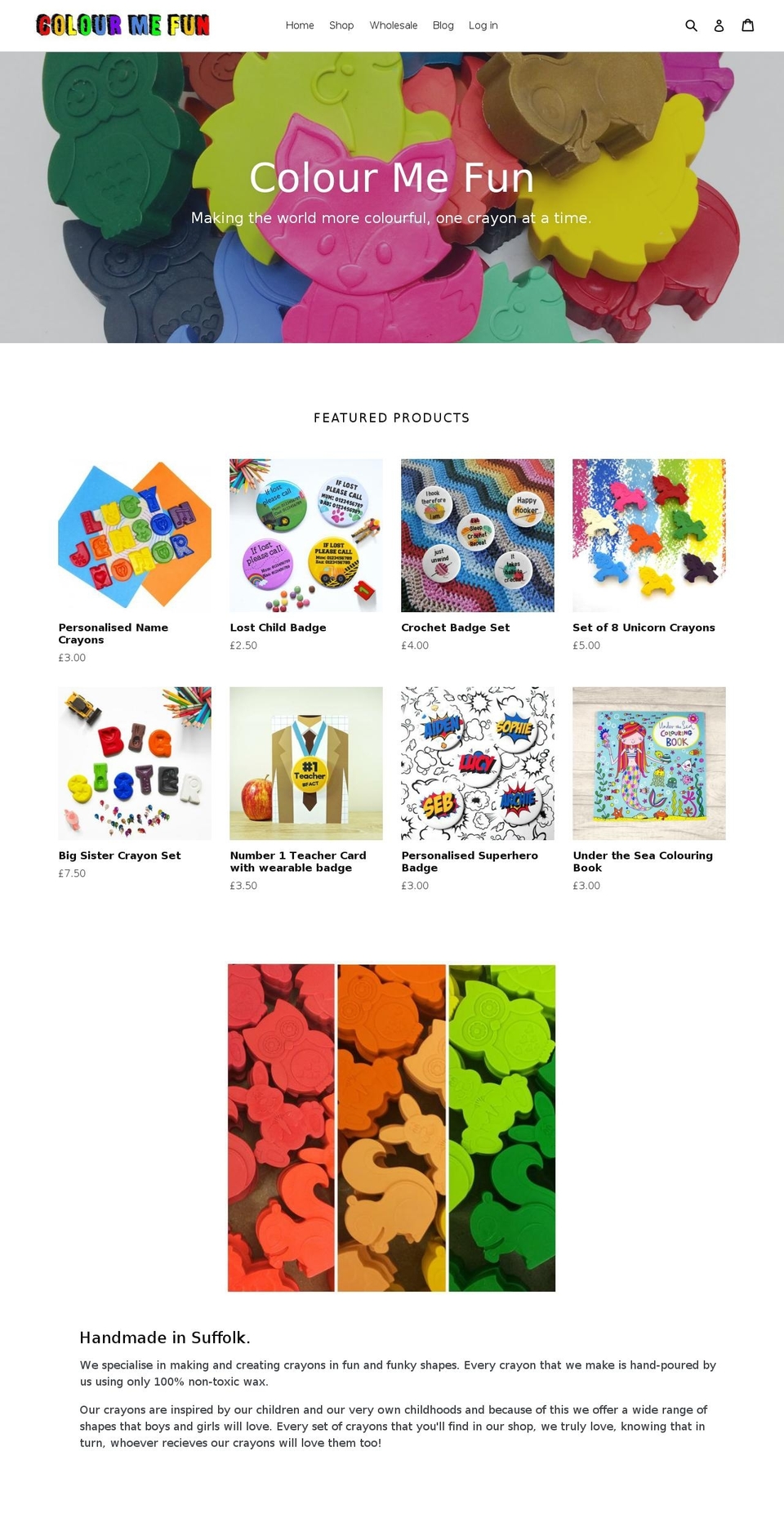 colourmefun.co.uk shopify website screenshot