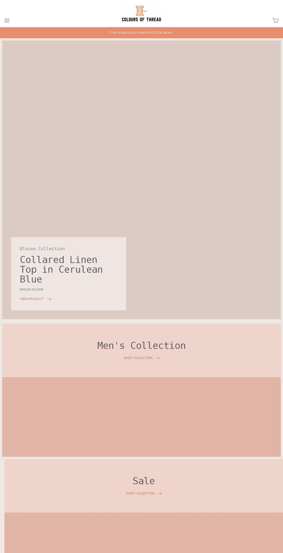 coloursofthread.com — Shopify storefront screenshot
