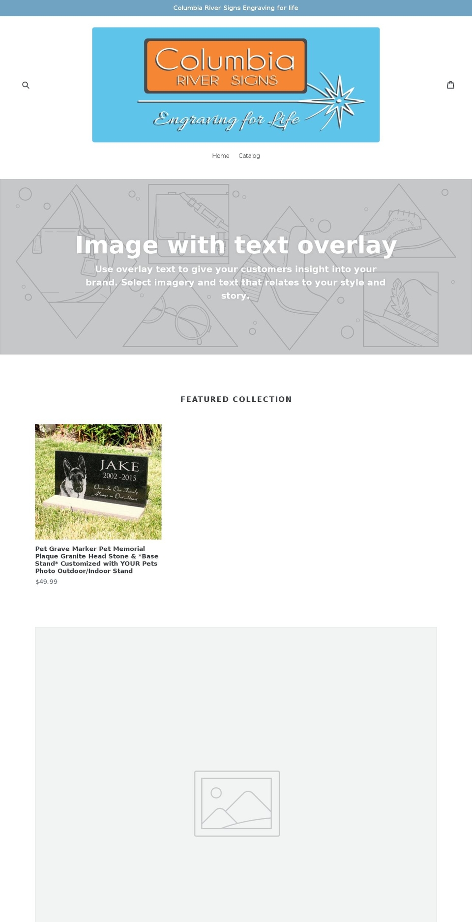 columbiariversigns.com — Shopify storefront screenshot