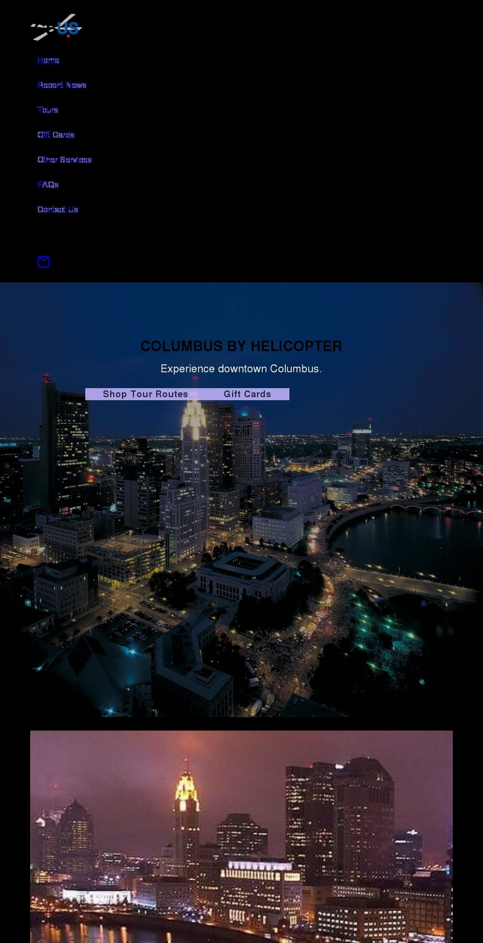 columbusheli.com shopify website screenshot