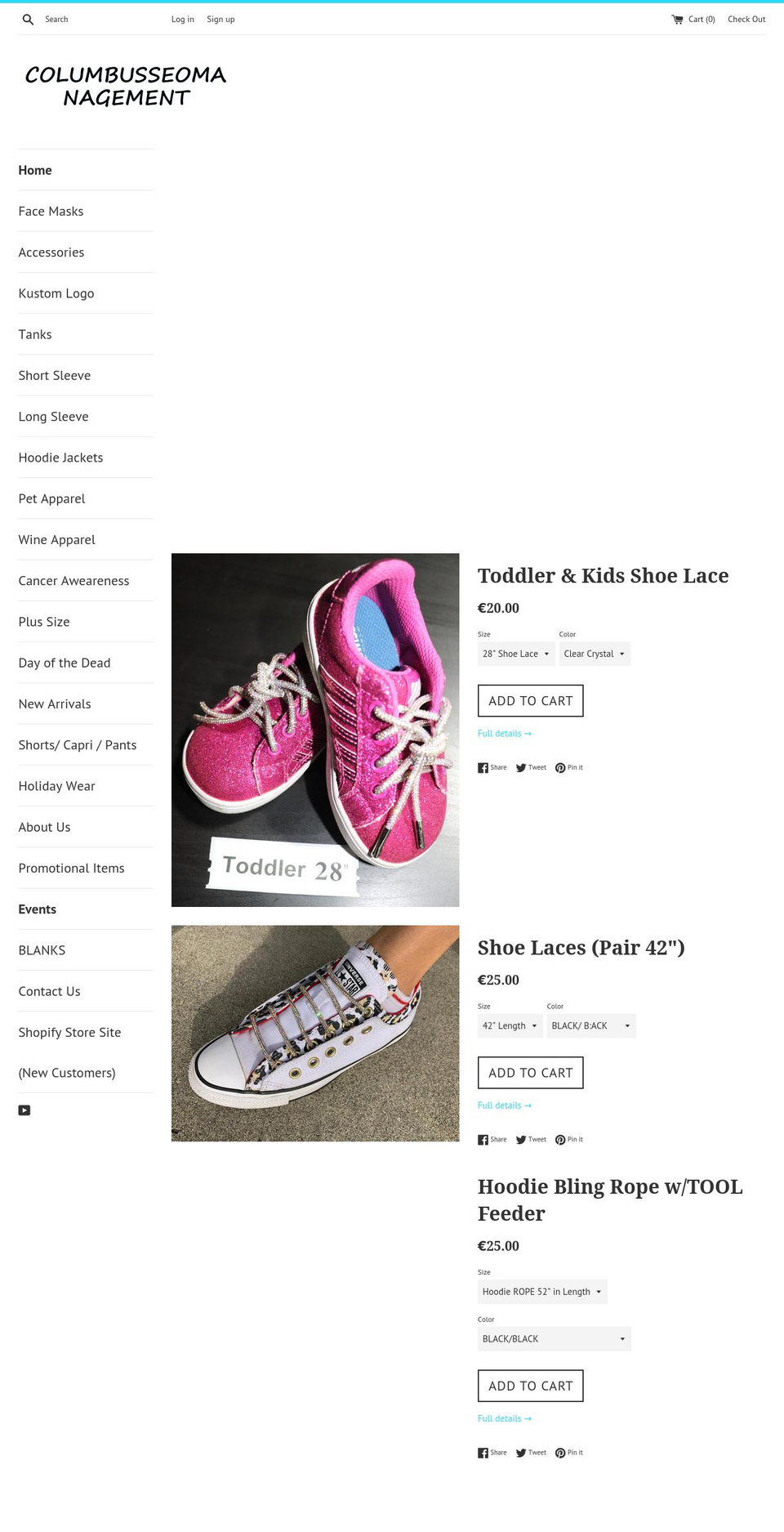 columbusseomanagement.com shopify website screenshot