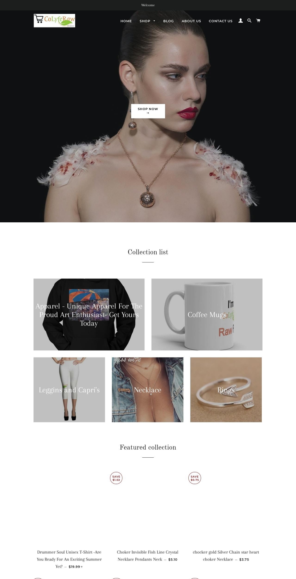 colyferaw.com — Shopify storefront screenshot