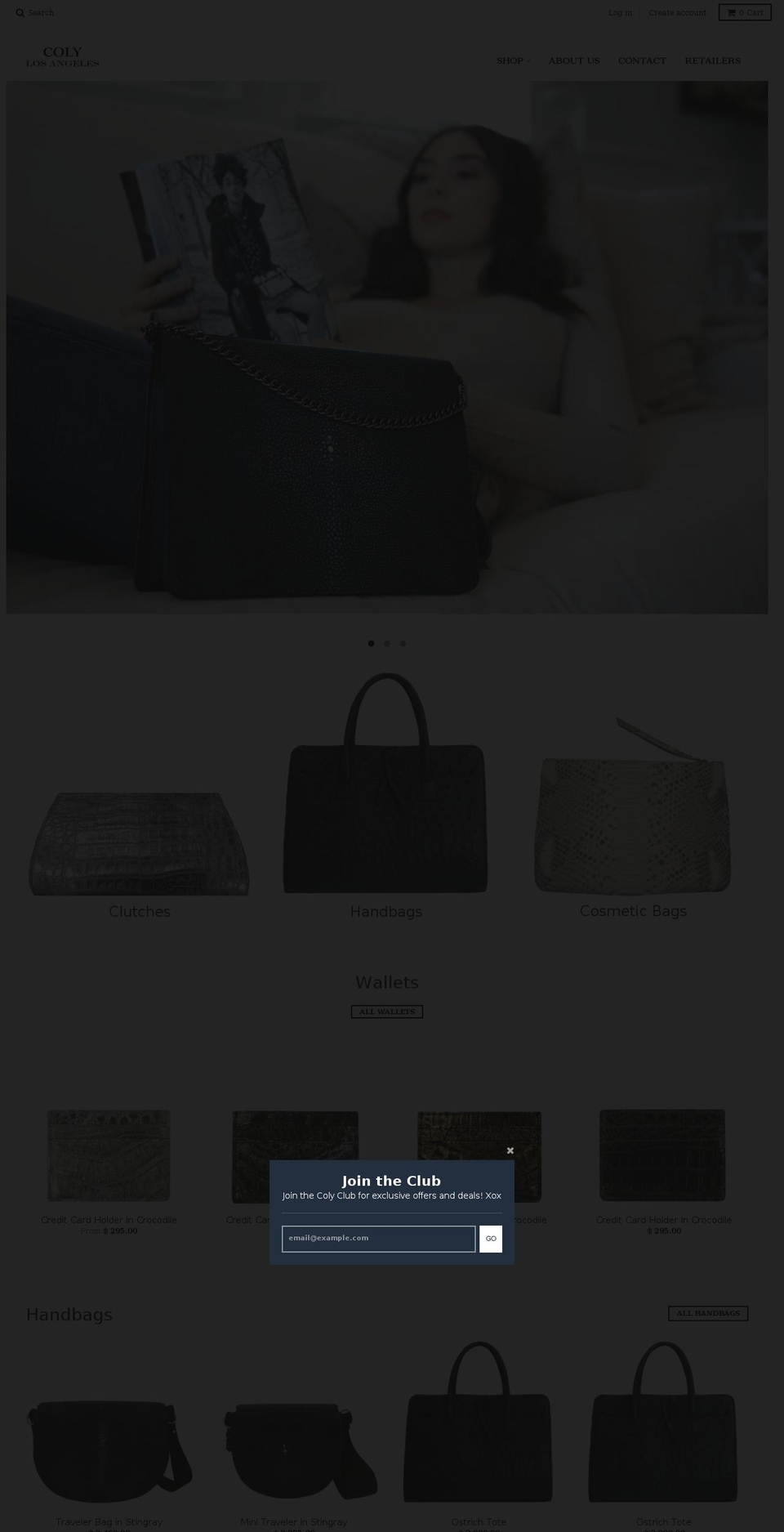 colyla.com shopify website screenshot