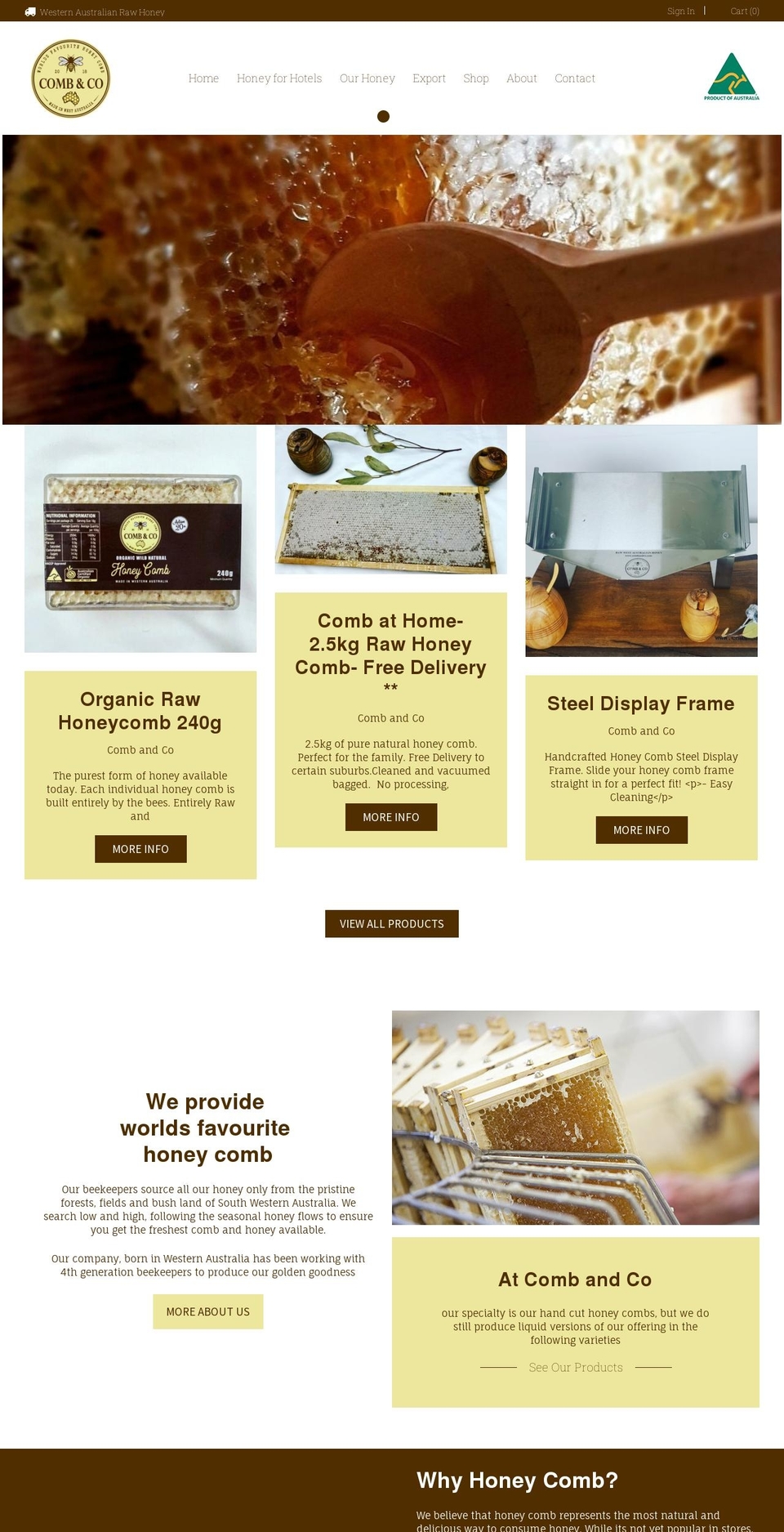 combandco.com shopify website screenshot