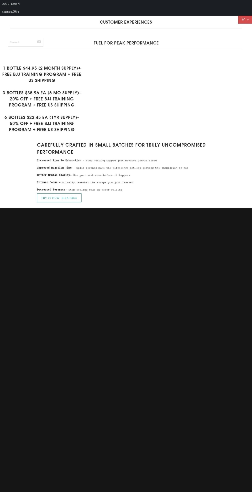 combatsupps.com shopify website screenshot