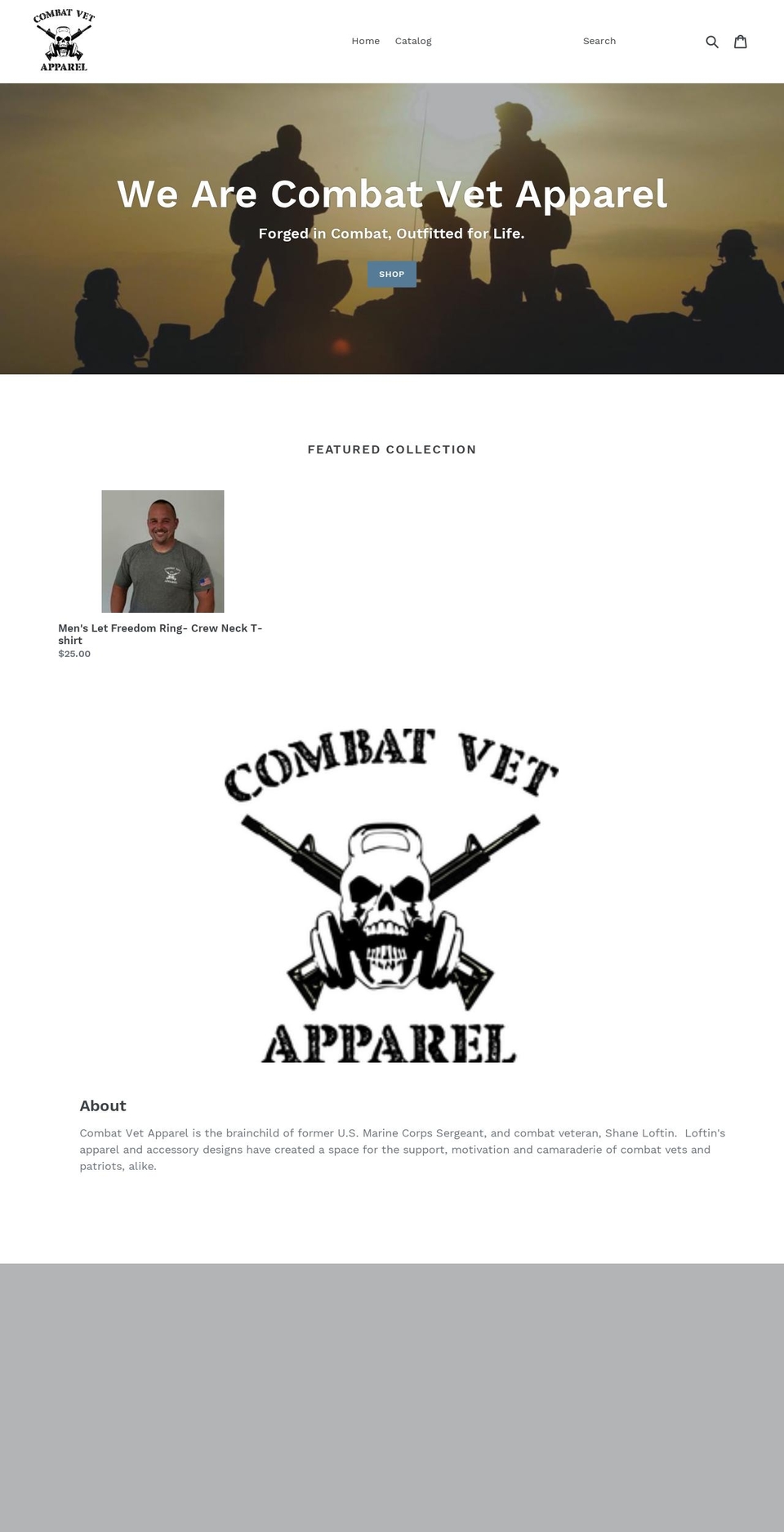 combatvetapparel.com — Shopify storefront screenshot