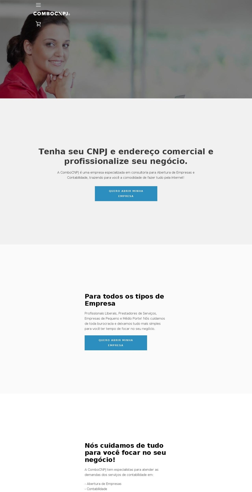 combocnpj.com — Shopify storefront screenshot