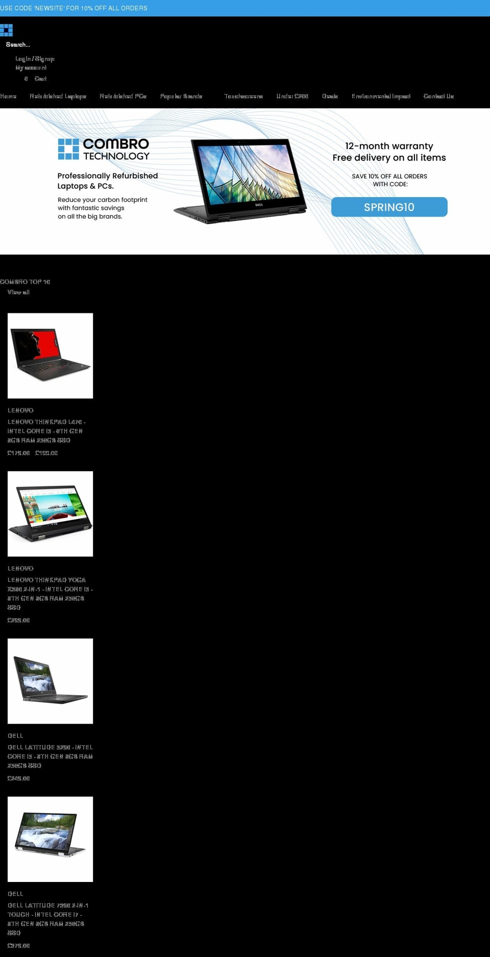 combrotechnology.com shopify website screenshot
