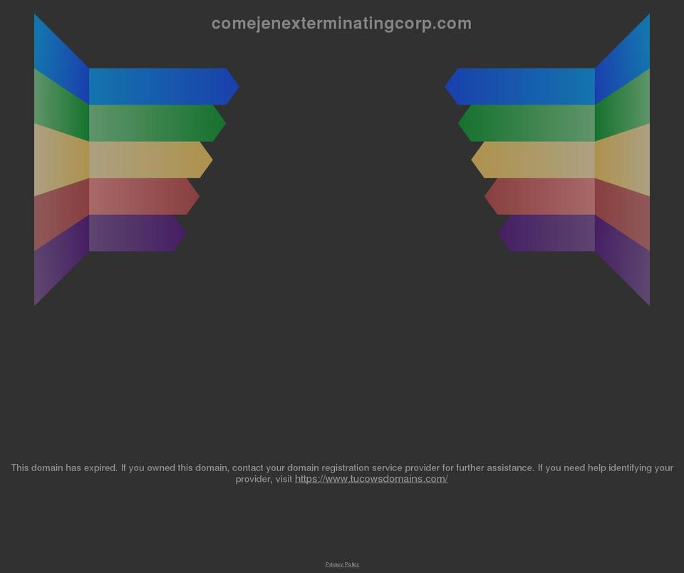 comejenexterminatingcorp.com shopify website screenshot