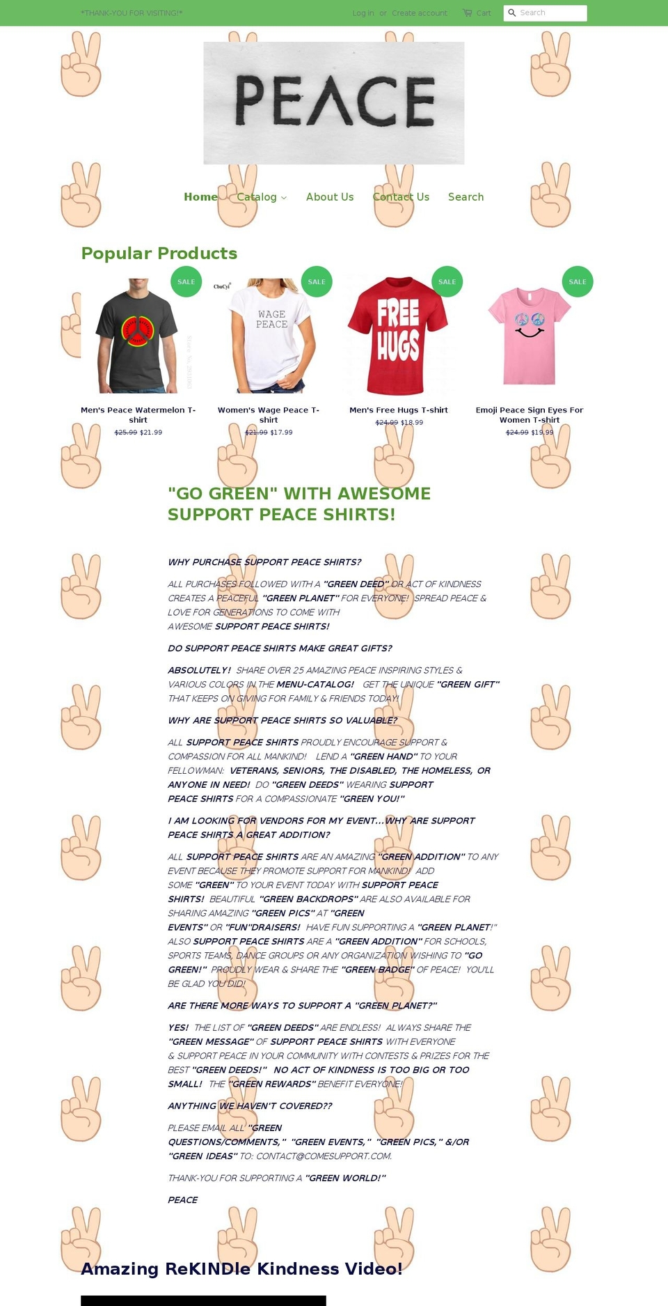 comesupport.com — Shopify storefront screenshot