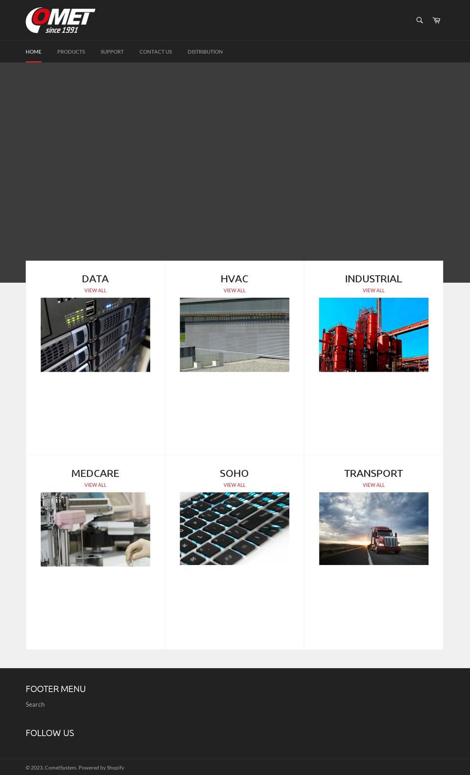 comet-systems.com — Shopify storefront screenshot