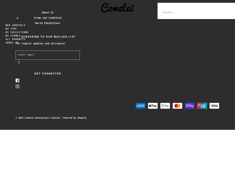 cometai.com shopify website screenshot