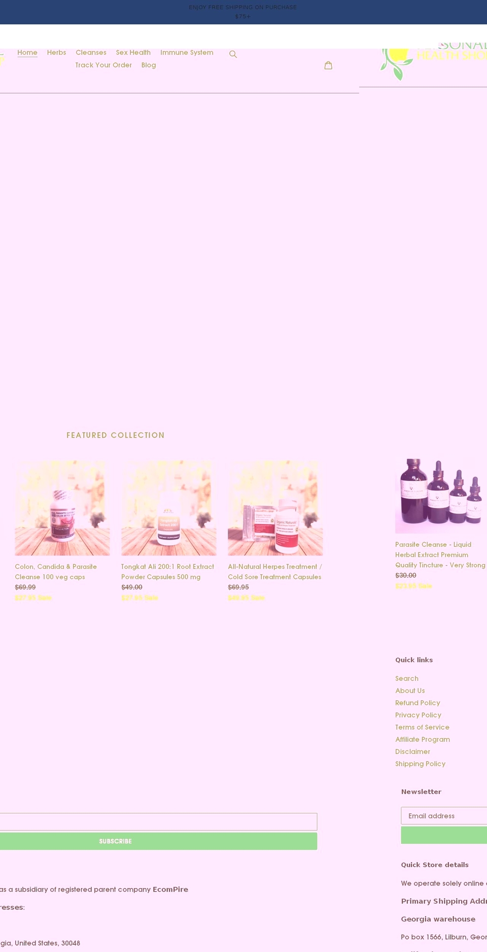 comfiihome.com shopify website screenshot